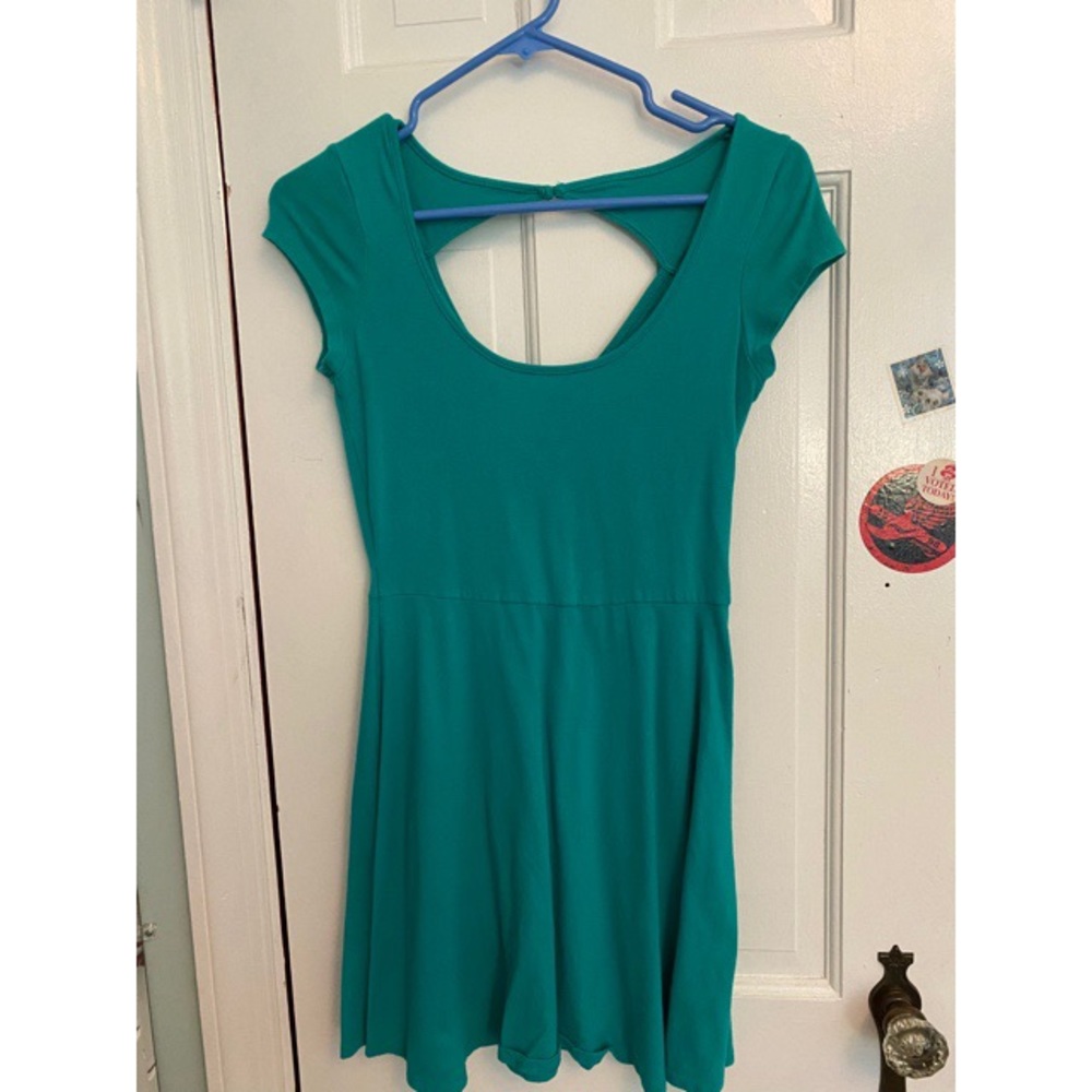 Teal skater dress